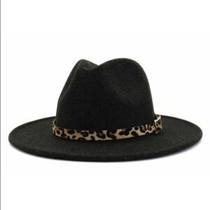 Black Felt Panama Hat